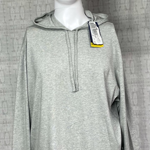 New Small Polo Ralph Lauren Gray Light Hoodie Shirt Red Poloman - Picture 2 of 6